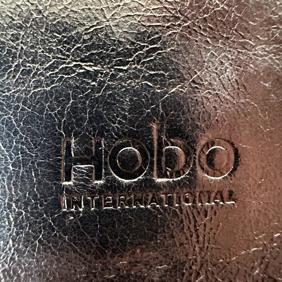 Hobo International Clutch Genuine Leather Wallet Small Bag Women Black EUC - Picture 3 of 10